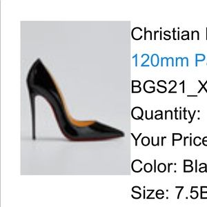Christian Louboutin So Kate 120mm Patent Pump